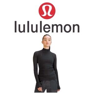 Merino Wool LULULEMON | Mockneck Lightweight Longsleeve Sweater Black Size 12